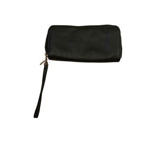 Black Billfold Wallet Clutch Wristlet Travel Vacation Everyday